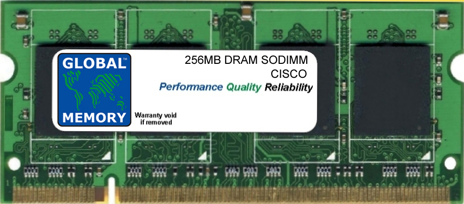 256MB DRAM SODIMM MEMORY RAM FOR CISCO 800 SERIES ROUTERS (MEM8XX-256U512D)